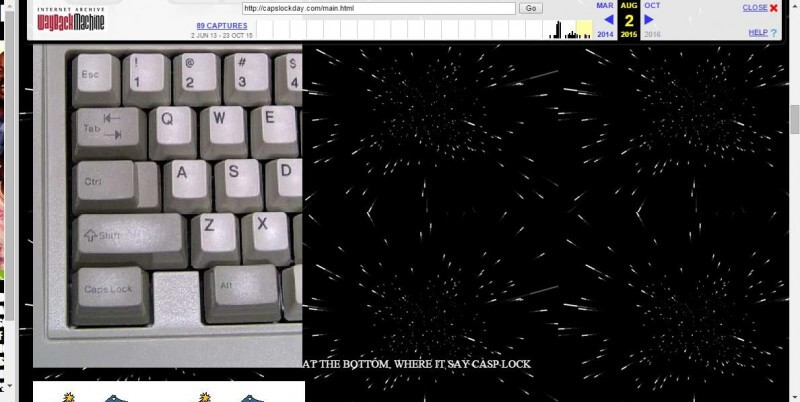 INTERNATIONAL CAPSLOCK DAY SCREENGRAB