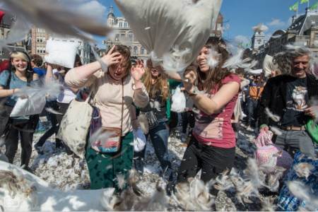 international pillow fight day