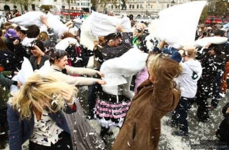 international pillow fight day