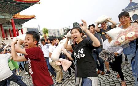 international pillow fight day