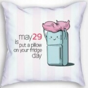 put a pillow on your fridge day